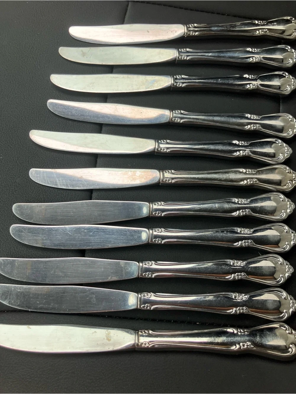 Oneida Chateau Set of 14 Dinner Knives Oneidacraft Deluxe Stainless Flatware